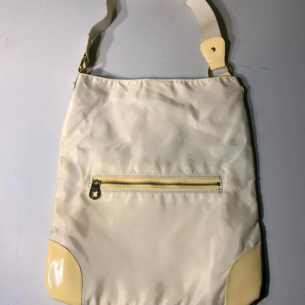 $5 or 4/$10: Cooei Pale Yellow Folding Nylon Bag and flip flops set NWT